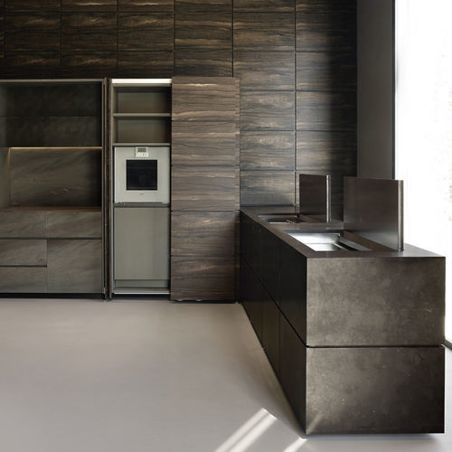 Современная кухня - terra - minotti cucine - из дерева / из камня / из бронзы