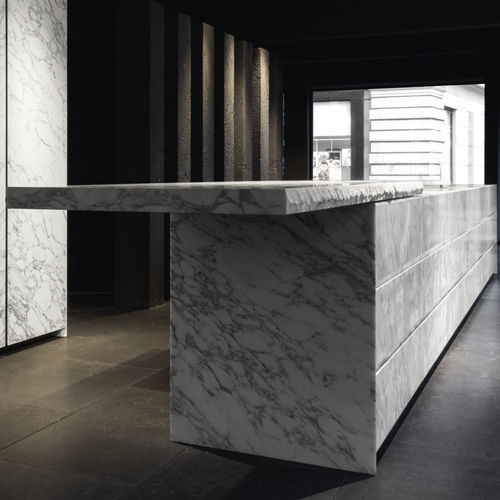 Кухня для наружного применения - gandhara - minotti cucine - современная / из дерева / из камня