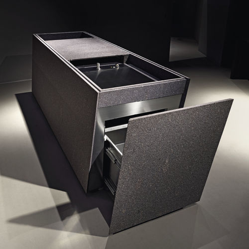 Кухня для наружного применения - incline - minotti cucine - современная / из камня / островного типа