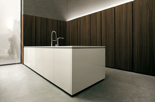 Современная кухня - 04 - MK CUCINE - из дерева / из Corian® / островного типа