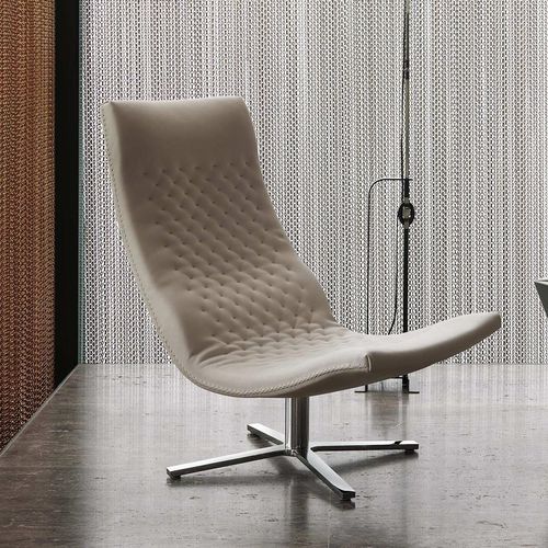 Современное кресло - DS-51 SLIM - de Sede AG - из кожи / из ткани / из металла