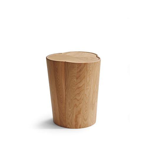 Вспомогательный столик из цельной древесины - Sooso - Walter Knoll - с основанием из цельной древесины / цилиндрический / скульптурный