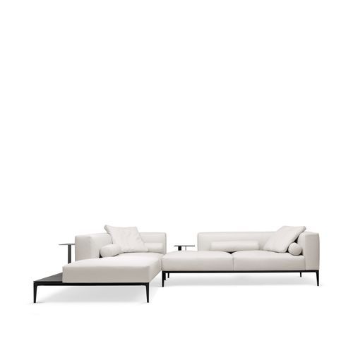 Угловой диван - Jaan Living - Walter Knoll - современный / из кожи / из перьев