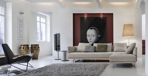 Угловой диван - PRIME TIME - Walter Knoll - современный / из кожи / коричневый
