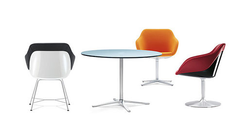 Современный стол - X - Walter Knoll - из стекла / круглый