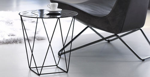 Современный вспомогательный столик - JOCO - Walter Knoll - из металла / прямоугольный / круглый