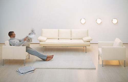 Современное кресло - LIVING PLATFORM - Walter Knoll - из кожи