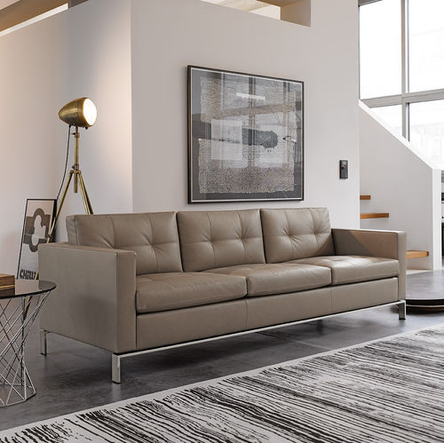 Современный диван - FOSTER 502 - Walter Knoll - из кожи / бежевый / Norman Foster