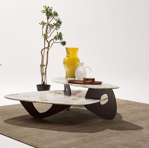 Журнальный столик уникальный дизайн - TAMA - Walter Knoll - из мрамора / из оникса / для бытового использования