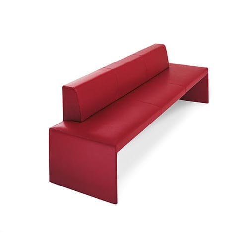 Современная банкетка - TOGETHER - Walter Knoll - из кожи / со съемным покрытием / со спинкой