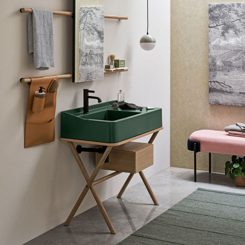 Напольная тумба под умывальник - SIWA - Ceramica Cielo - из дерева / из керамики / из металла
