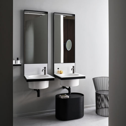 Двойная тумба под умывальник - ELLE TONDA - TALCO  MATT BLACK - Ceramica Cielo - подвесная / из керамики / из металла
