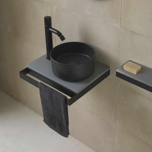 Настольная раковина - SHUI COMFORT - CEMENTO - Ceramica Cielo - из керамики / круглая / без отверстия
