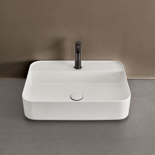 Настольная раковина - SHUI COMFORT - TALCO - Ceramica Cielo - из керамики / прямоугольная / 1 отверстие