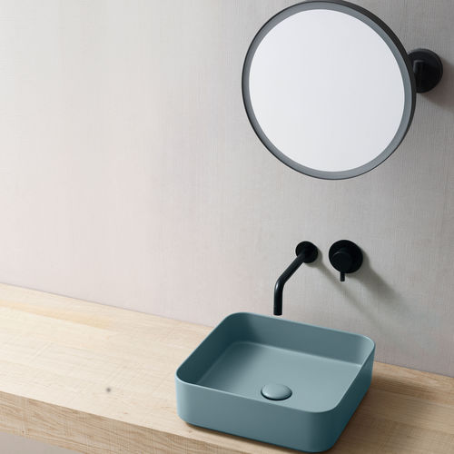 Настольная раковина - SHUI COMFORT - POLVERE - Ceramica Cielo - из керамики / квадратная / без отверстия