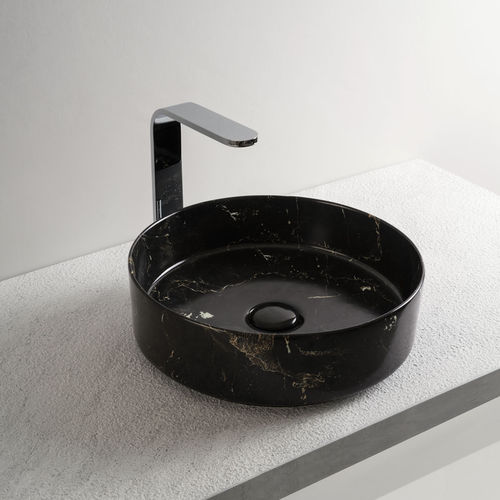 Настольная раковина - SHUI COMFORT - NERO MARQUINA - Ceramica Cielo - из керамики / круглая / без отверстия