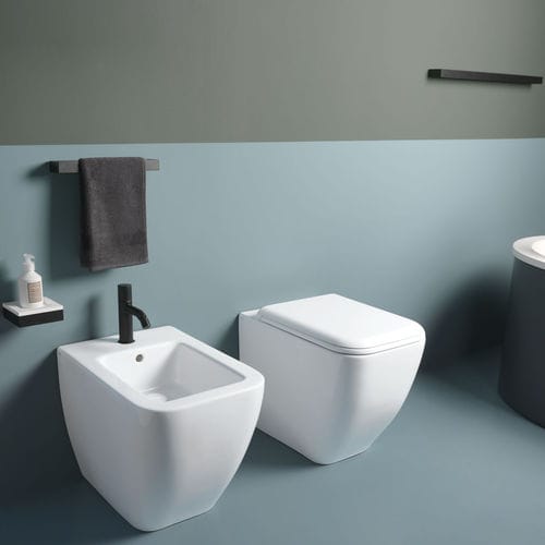 Приставной унитаз - SHUI COMFORT - TALCO - Ceramica Cielo - из керамики / овальный / современный
