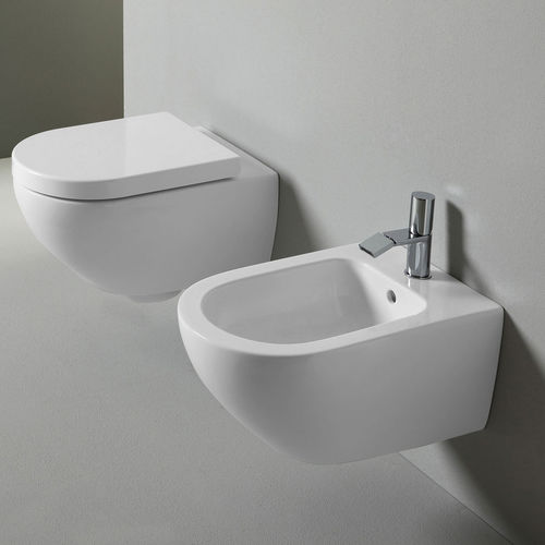 Подвесной унитаз - ENJOY - TALCO - Ceramica Cielo - из керамики / Karim Rashid / овальный
