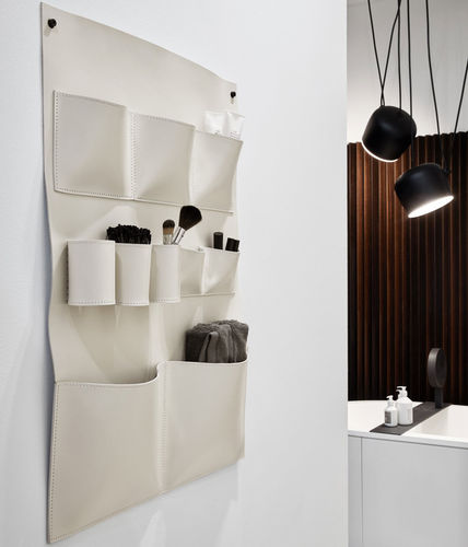 Шкатулка из кожи - SIWA - WHITE - Ceramica Cielo - для ванной комнаты