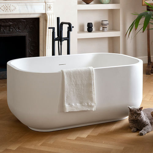 Овальная ванна - ARCADIA - DAFNE - Ceramica Cielo - отдельностоящая / для жилых зданий / из Solid Surface