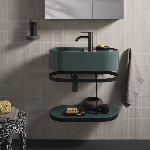 Подвесная тумба под умывальник - LES PETITES - SMERALDO - Ceramica Cielo - из керамики / из металла / современная