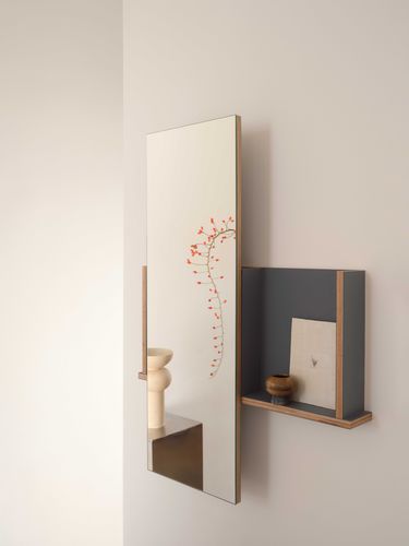 Настенное зеркало для ванной комнаты - THEO - THSPR - GRAFITE - Ceramica Cielo - для гостиницы / для гостиничного номера / современное