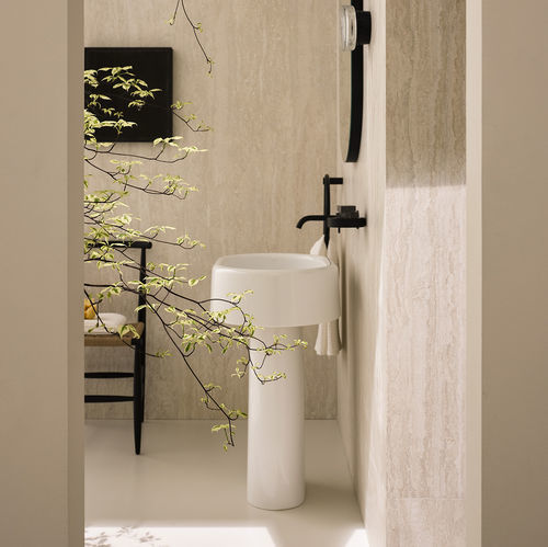 Раковина на ножке - Itaca 344 - Ceramica Cielo - из керамики / овальная / без отверстия