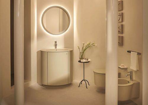 Тумба с раковиной для бытового использования - ARES - Ceramica Cielo