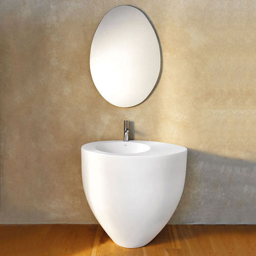 Раковина на ножке - LE GIARE - TALCO - Ceramica Cielo - из керамики / с регулируемым зеркалом / овальная