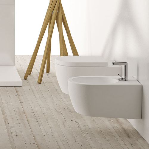 Подвесной унитаз - SMILE - TALCO - Ceramica Cielo - из керамики / с удлиненной чашей / современный