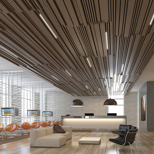 Подвесной потолок алюминиевый сплав - Luxalon® 30BD / 30BXD - Hunter Douglas Architectural - из реек / для офиса / для интерьера
