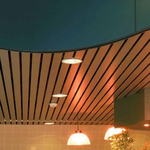 Подвесной потолок из металла - Luxalon® 84B - Hunter Douglas Architectural - из реек / для офиса / для чистого помещения