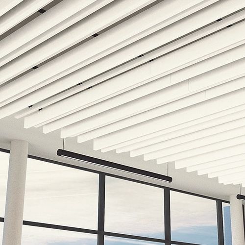 Акустический баффл из стали - Luxalon® Tavola™ Levels - Hunter Douglas Architectural - алюминий / потолочный / прямоугольный