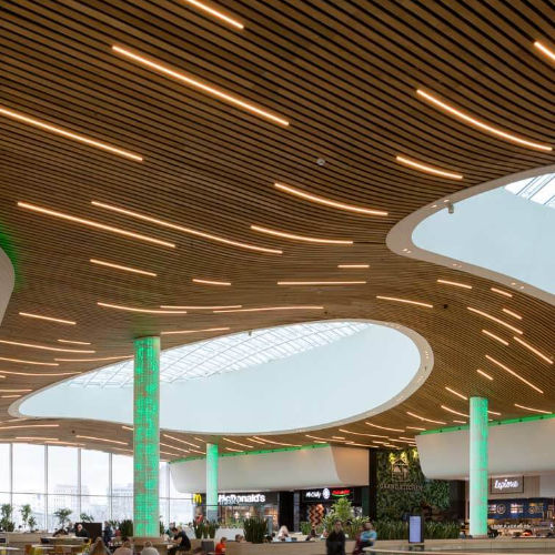 Подвесной потолок из цельной древесины - Derako® Solid Linear ProLine - Hunter Douglas Architectural - для чистого помещения / для офиса / для интерьера
