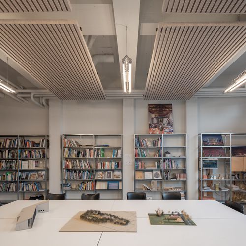 Подвесной потолок из полиэфирного волокна - HeartFelt® Islands - Hunter Douglas Architectural - из фетра / из панелей / для офиса