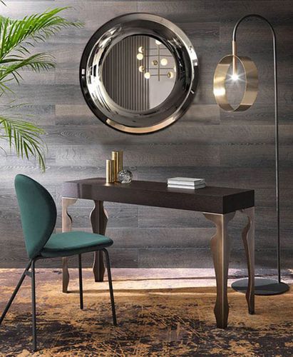 Современный стол-консоль - LUXURY  - Riflessi - из дерева / с основанием из металла / прямоугольный