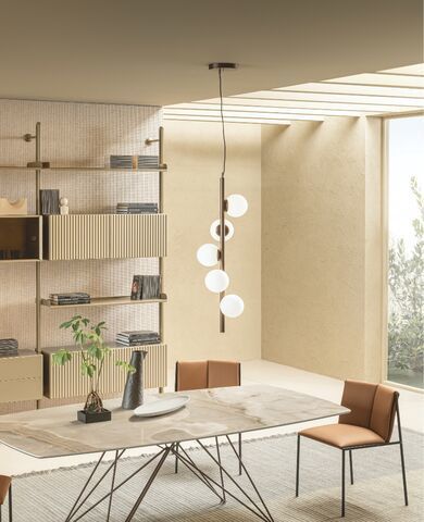 Подвесная лампа - TWIST SV5 - Riflessi - из окрашенного металла / из стекла / современная