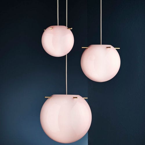 Подвесная лампа - KOI - Frandsen Lighting - из латуни / из стекла / из опала