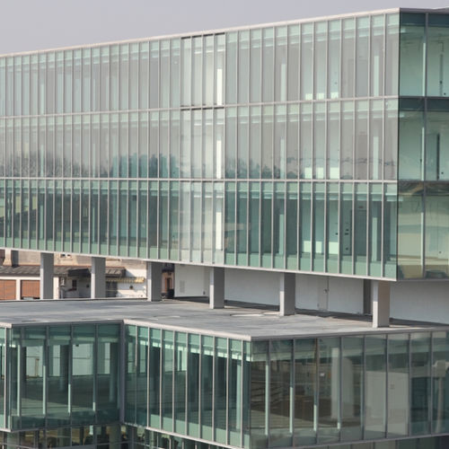 Панельная тонкостенная перегородка - POLIEDRA SKY FAST 80 - METRA Building - из алюминия и стекла / акустическая / зеркальная