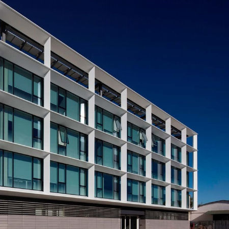 Панельная тонкостенная перегородка - POLIEDRA SKY TECH 50 CV - METRA Building - из стекла / декоративная / акустическая