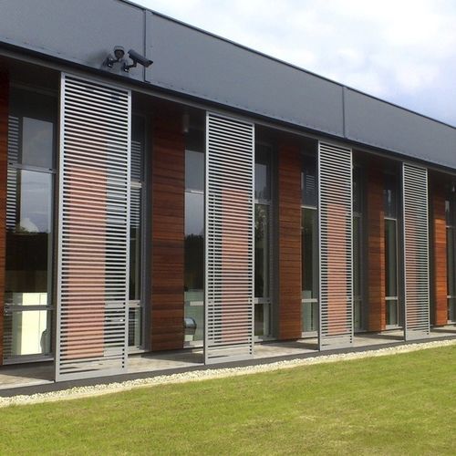 Раздвижная ставня - MILANO - METRA Building - из стали / алюминий / матовая отделка