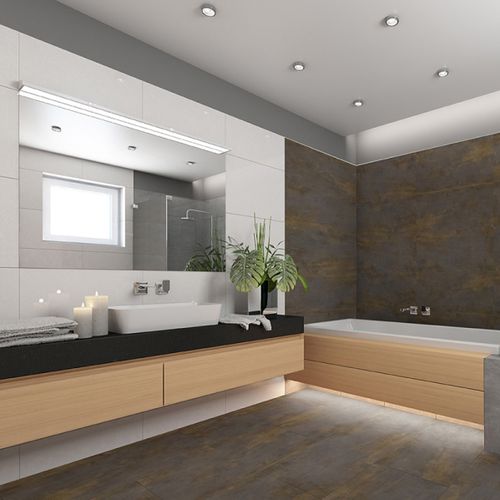 Виниловое напольное покрытие - CORTEN - SKEMA - для интерьера / для профессионального использования / из плит