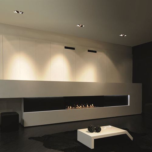 Газовый камин - LUNA DIAMOND 1600H - M-Design - встраиваемый / Односторонний / с закрытой топкой