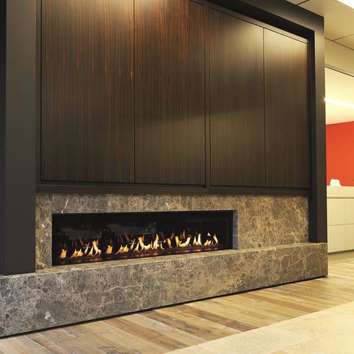 Газовый камин - LUNA DIAMOND 1900 H - M-Design - встраиваемый / Односторонний / с закрытой топкой