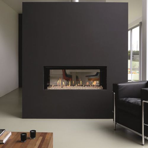 Дровяной камин - LUNA DIAMOND 1150 DH - M-Design - газовый / встраиваемый / двусторонний