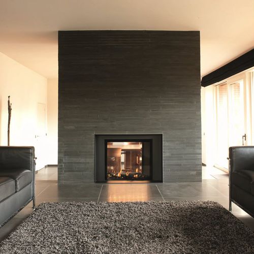 Газовый камин - LUNA DIAMOND 850 DV - M-Design - встраиваемый / двусторонний / с закрытой топкой
