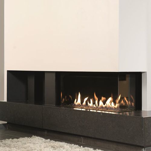 Газовый камин - LUNA DIAMOND 1000 CL/CR - M-Design - встраиваемый / угловой / с закрытой топкой