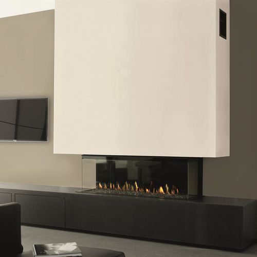 Газовый камин - LUNA DIAMOND 1300 DC - M-Design - встраиваемый / с 3 поверхностями / с закрытой топкой