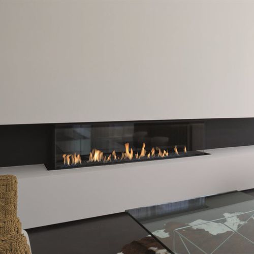 Газовый камин - LUNA DIAMOND 1600 DC - M-Design - встраиваемый / с 3 поверхностями / с закрытой топкой