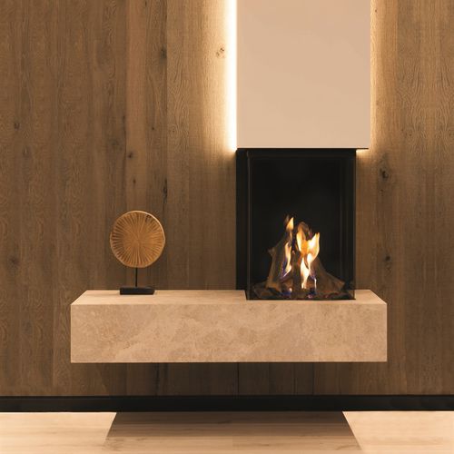 Газовый камин - TRUE VISION 550 DC - M-Design - настенный / Односторонний / с закрытой топкой